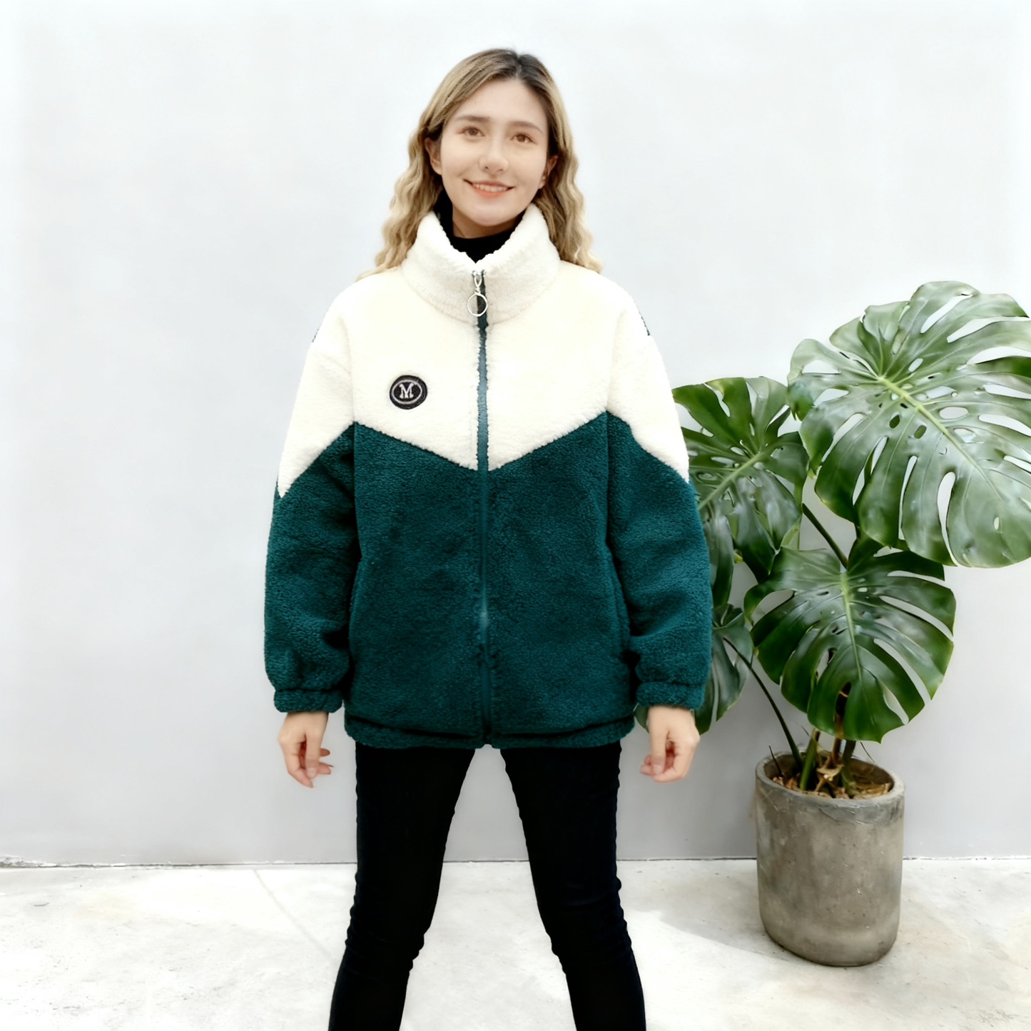 🔥【Kup jeden, a drugi dostaniesz gratis】🐏【M-4XL】Zimowa kurtka polarowa, kurtka bawełniana, wzmocniona kurtka bawełniana z wełny jagnięcej, ciepła kurtka