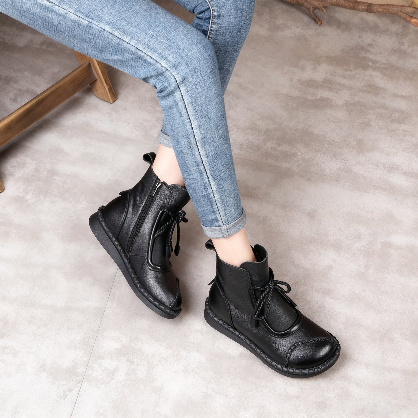 🔥✨【35-40】🌷👢2025 Wczesna jesień Nowość Przedsprzedaż🎉 Damskie buty vintage z miękkiej skóry