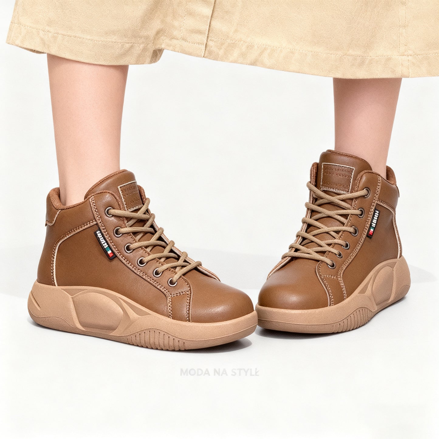 【35-43】Bujane buty w stylu retro z grubą podeszwą ze skóry bydlęcej w nowym stylu, modne, wszechstronne buty codzienne