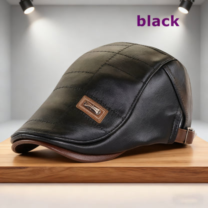 🔥【Gorąca wyprzedaż】Retro wysokiej jakości skórzany beret