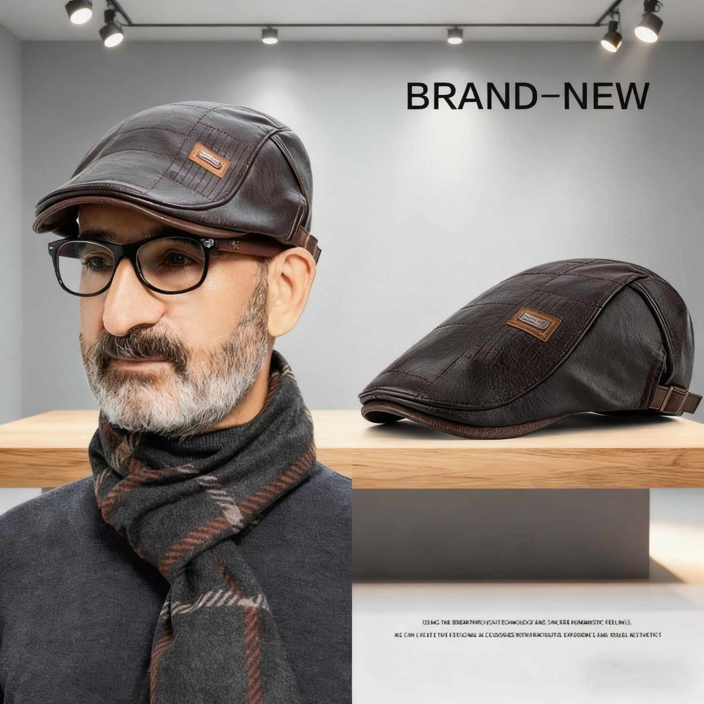 🔥【Gorąca wyprzedaż】Retro wysokiej jakości skórzany beret