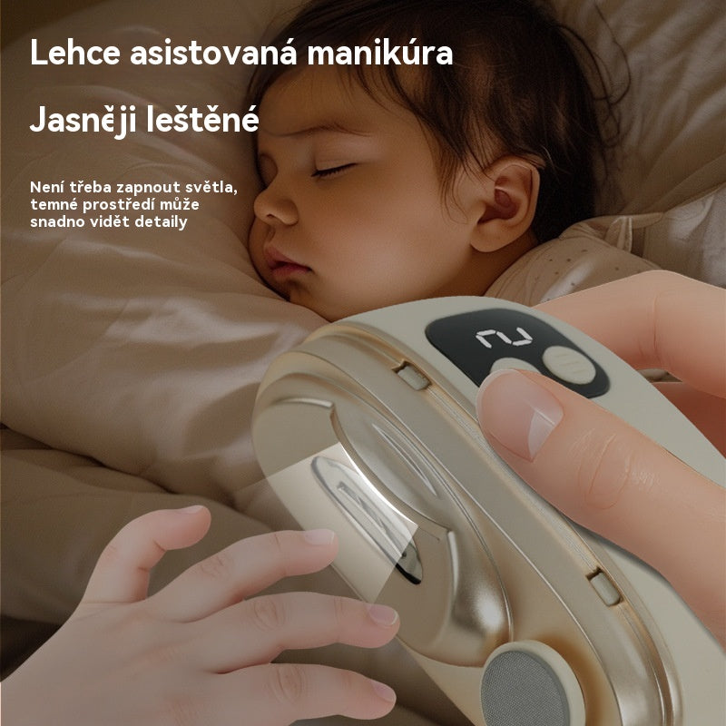 💅✨Multifunkční elektrický pilník na nehty, elektrické kleštičky na nehty s ochranou proti skřípnutí