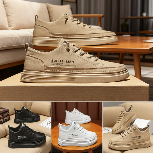 🔥 Promocja 50% taniej【Rozmiary 39-44】Nowe buty codzienne z miękkiej skóry bydlęcej dla mężczyzn na sezon 2025 jesień-zima