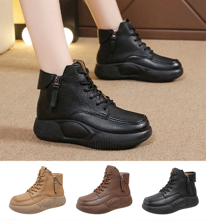 【30% zniżki】【36-41】Nowe skórzane botki sportowe i rekreacyjne, grube podeszwy, buty typu martensy, wygodne i nie męczą stóp.