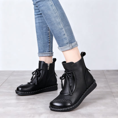 🔥✨【35-40】🌷👢2025 Wczesna jesień Nowość Przedsprzedaż🎉 Damskie buty vintage z miękkiej skóry