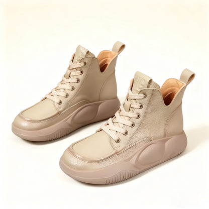 【30% zniżki】【36-41】Nowe skórzane botki sportowe i rekreacyjne, grube podeszwy, buty typu martensy, wygodne i nie męczą stóp.